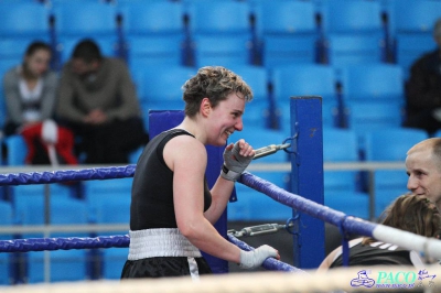 13. Mistrzostwa Polski Kobiet w Boksie - półfinał kat. 69 kg: Magdalena Konarska (Garda Karczew) - Hanna Solecka (Skorpion Szczecin) 1:2