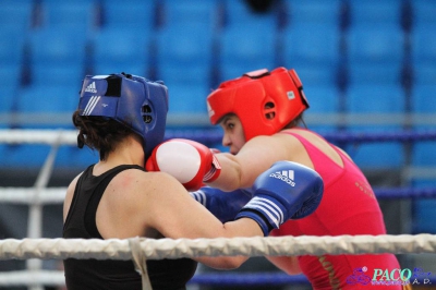 13. Mistrzostwa Polski Kobiet w Boksie - półfinał kat. 81 kg: Patrycja Woronowicz (Boxing Sokółka) - Anna Szpoton (Garda Karczew) 3:0
