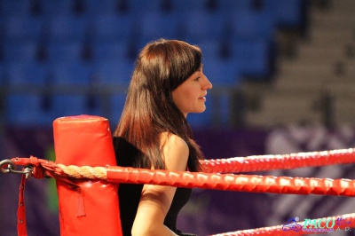 Półfinały 13. Mistrzostw Polski Kobiet w Boksie kategoria 51 kg: Sandra Drabik (Kick Boxing Kielce) -  Paulina Bogoń (Tiger Tarnów) WO
