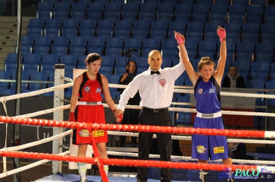 Półfinały 13. Mistrzostw Polski Kobiet w Boksie kategoria 57 kg: Jadwiga Stańczak (GUKS Carbo Gliwice) - Sylwia Pel (GUKS Carbo Gliwice) 3:0