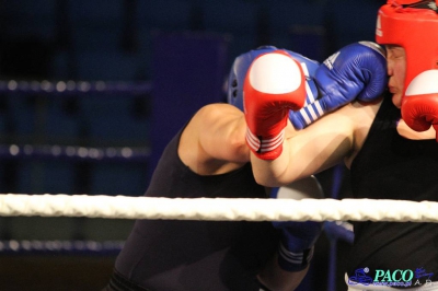 Półfinały 13. Mistrzostw Polski Kobiet w Boksie kategoria +81 kg: Marlena Gawrońska (Stella Gniezno) - Natalia Stasiewicz (Boxing Sokółka) RSC 2