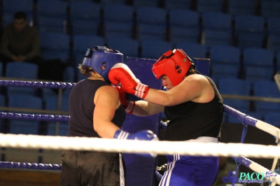 Półfinały 13. Mistrzostw Polski Kobiet w Boksie kategoria +81 kg: Marlena Gawrońska (Stella Gniezno) - Natalia Stasiewicz (Boxing Sokółka) RSC 2