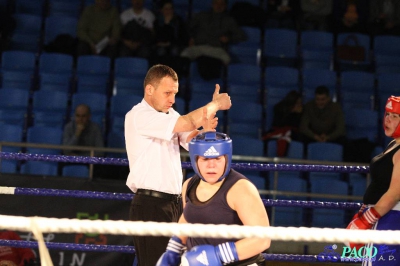 Półfinały 13. Mistrzostw Polski Kobiet w Boksie kategoria +81 kg: Marlena Gawrońska (Stella Gniezno) - Natalia Stasiewicz (Boxing Sokółka) RSC 2