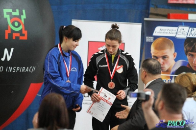 Finał 13. MP seniorek kat 57 kg: Sandra Kruk - Jadwiga Stańczak