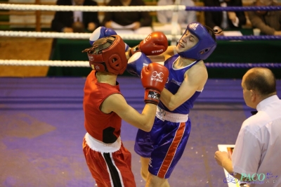 Towarzyski Mecz Bokserski - MKS II LO Chełm vs Klub Sportowy Paco: Piotr Jędrzejewski nieznacznie lepszy od Dawida Cieszyńskiego