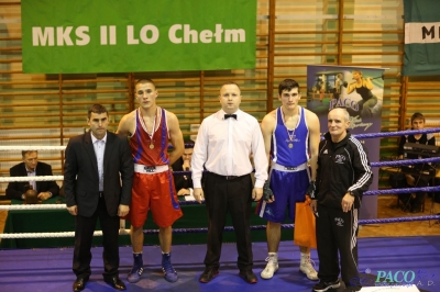 Towarzyski Mecz Bokserski - MKS II LO Chełm vs Klub Sportowy Paco: Mateusz Chmielewski vs Dawid Ćwirko - Godycki