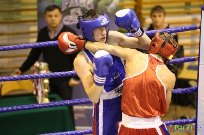 Towarzyski Mecz Bokserski - MKS II LO Chełm vs Klub Sportowy Paco:Michał Klimek vs Kacper Stadnicki