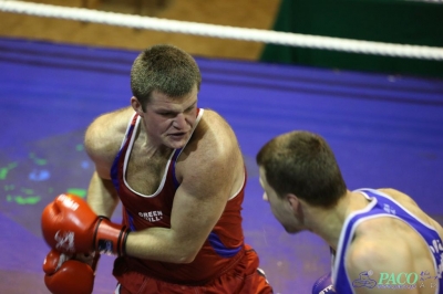 Towarzyski Mecz Bokserski - MKS II LO Chełm vs Klub Sportowy Paco: Bartosz Wdowiak vs Mikołaj Sadurski