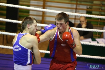 Towarzyski Mecz Bokserski - MKS II LO Chełm vs Klub Sportowy Paco: Bartosz Wdowiak vs Mikołaj Sadurski