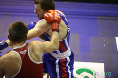 Towarzyski Mecz Bokserski - MKS II LO Chełm vs Klub Sportowy Paco: Bartosz Wdowiak vs Mikołaj Sadurski