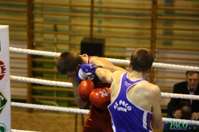 Towarzyski Mecz Bokserski - MKS II LO Chełm vs Klub Sportowy Paco: Bartosz Wdowiak vs Mikołaj Sadurski