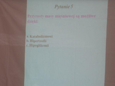 Egzamin końcowy na instruktora kulturystyki