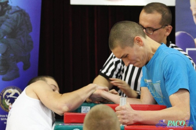 Armwrestling w XIV LO: Mężczyźni prawa ręka do 70kg