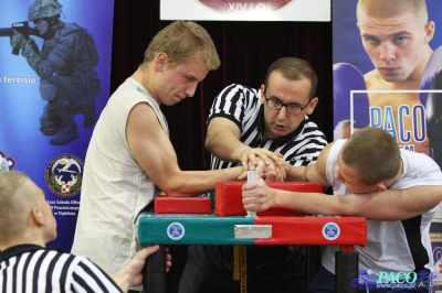 Armwrestling w XIV LO: Mężczyźni prawa ręka do 70kg