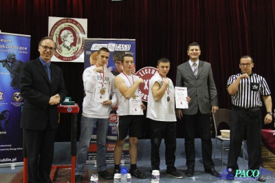 Armwrestling w XIV LO: Mężczyźni prawa ręka do 70kg