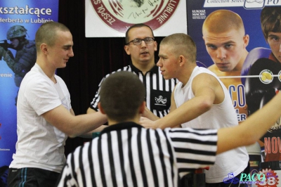 Armwrestling w XIV LO: Mężczyźni prawa ręka +70kg