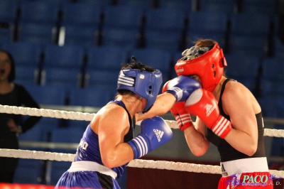  Półfinały 13. Mistrzostw Polski Kobiet w Boksie kategoria 75 kg: Lidia Fidura (GUKS Carbo Gliwice) - Wioleta Michalska (Legia Warszawa) RSC 4