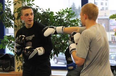 Sobotni trening pięściarski w Klubie Paco przy ul. Zana 72