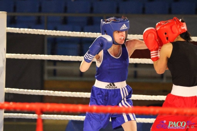 XIII MP Seniorek w Boksie Drabik Sandra Kick Boxing Kielce vs Cieslik Katarzyna DKB Dabrowa Górnicza 3:0