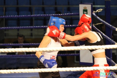 XIII MP Seniorek w Boksie Andrzejewska Anna Gwardia Łódź vs Bogoń Paulina PTB Tiger Tarnów 1:2