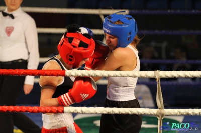 XIII MP Seniorek w Boksie Andrzejewska Anna Gwardia Łódź vs Bogoń Paulina PTB Tiger Tarnów 1:2