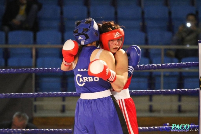 XIII MP Seniorek w Boksie Maksym Sylwia Skorpion Szczecin - Gawrysiuk Karolina Carbo Gliwice 3:0