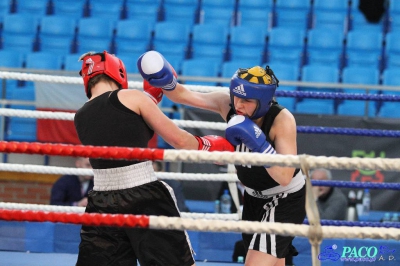 13. Mistrzostwa Polski Kobiet w Boksie - półfinał kat. 69 kg: Magdalena Konarska (Garda Karczew) - Hanna Solecka (Skorpion Szczecin) 1:2