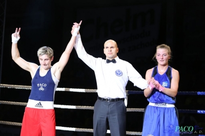 IV GALA SPORTÓW WALKI: Karolina MICHALCZUK (Paco Lublin) - Jadwiga STAŃCZAK (Carbo Gliwice) - Chełm 25.10.14r_60