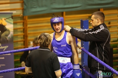 Towarzyski Mecz Bokserski - MKS II LO Chełm vs Klub Sportowy Paco: Kamil Wieczorek nie dał szans Dawidowi Wierciochow