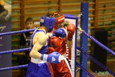 Towarzyski Mecz Bokserski - MKS II LO Chełm vs Klub Sportowy Paco: Kamil Wieczorek nie dał szans Dawidowi Wierciochow