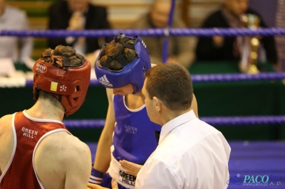 Towarzyski Mecz Bokserski - MKS II LO Chełm vs Klub Sportowy Paco: Kamil Wieczorek nie dał szans Dawidowi WiercioMichał Soczyński szybko uporał się z Oskarem Kurpielem