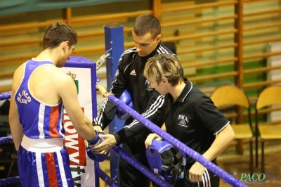 Towarzyski Mecz Bokserski - MKS II LO Chełm vs Klub Sportowy Paco: Mateusz Chmielewski vs Dawid Ćwirko - Godycki