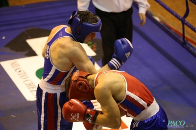 Towarzyski Mecz Bokserski - MKS II LO Chełm vs Klub Sportowy Paco: Arkadiusz Neczaj vs Marek Bogusz