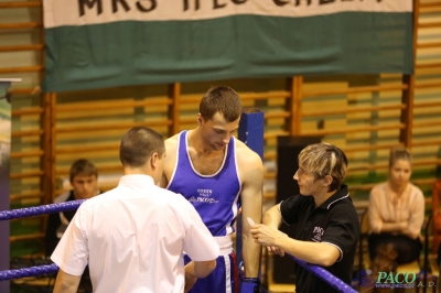 Towarzyski Mecz Bokserski - MKS II LO Chełm vs Klub Sportowy Paco: Bartosz Wdowiak vs Mikołaj Sadurski