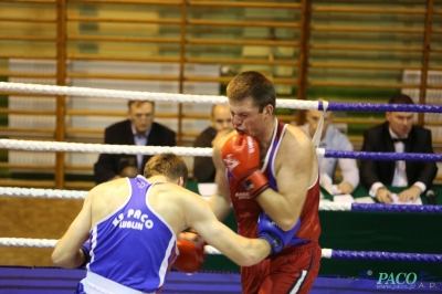 Towarzyski Mecz Bokserski - MKS II LO Chełm vs Klub Sportowy Paco: Bartosz Wdowiak vs Mikołaj Sadurski