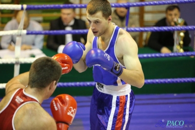 Towarzyski Mecz Bokserski - MKS II LO Chełm vs Klub Sportowy Paco: Bartosz Wdowiak vs Mikołaj Sadurski