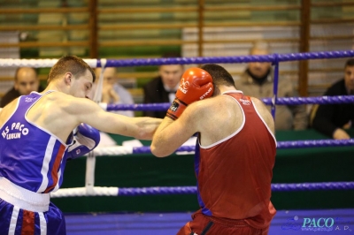 Towarzyski Mecz Bokserski - MKS II LO Chełm vs Klub Sportowy Paco: Bartosz Wdowiak vs Mikołaj Sadurski