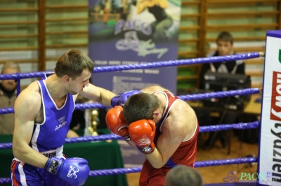 Towarzyski Mecz Bokserski - MKS II LO Chełm vs Klub Sportowy Paco: Bartosz Wdowiak vs Mikołaj Sadurski