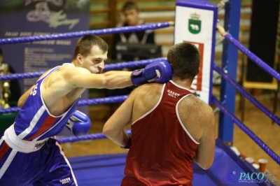 Towarzyski Mecz Bokserski - MKS II LO Chełm vs Klub Sportowy Paco: Bartosz Wdowiak vs Mikołaj Sadurski