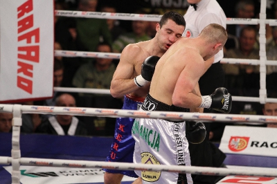 Łukasz Maciec - Almin Kovacevic Gala Wojak Boxing Night Racibórz 2012