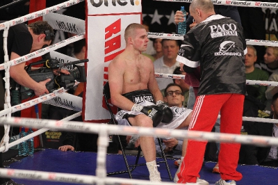 Łukasz Maciec - Almin Kovacevic Gala Wojak Boxing Night Racibórz 2012