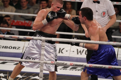 Łukasz Maciec - Almin Kovacevic Gala Wojak Boxing Night Racibórz 2012