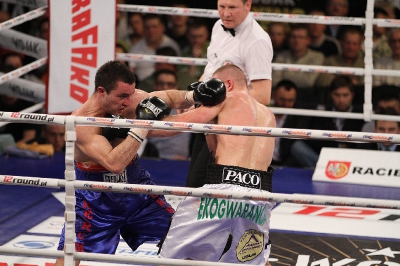 Łukasz Maciec - Almin Kovacevic Gala Wojak Boxing Night Racibórz 2012