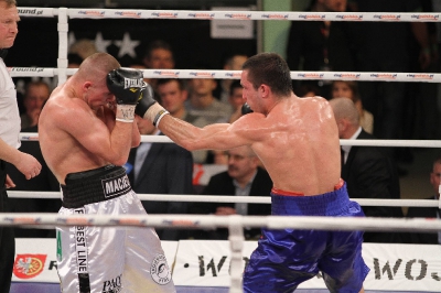 Łukasz Maciec - Almin Kovacevic Gala Wojak Boxing Night Racibórz 2012