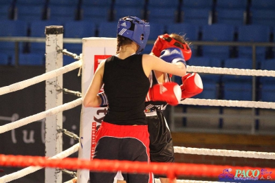 XIII MP Seniorek w Boksie Mikołajska Anna BSB Astoria Bydgoszcz vs Sibiga Klaudia Ring Sikorski ST.Wola I AB