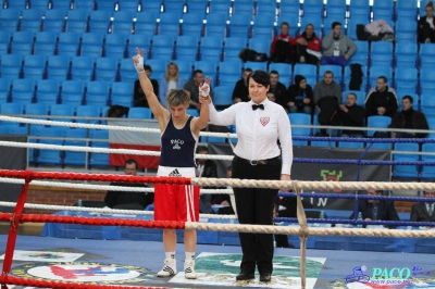 XIII MP Seniorek w Boksie walka ćwierćfinałowa Karolina Michalczuk vs Anita Skoczek