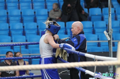 13. Mistrzostwa Polski Kobiet w Boksie - półfinał kat. 60 kg: Magdalena Wichrowska (Carbo Gliwice) - Dorota Kusiak (Start Gniezno) 3:0