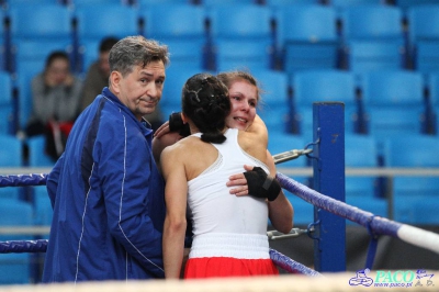 13. Mistrzostwa Polski Kobiet w Boksie - półfinał kat. 60 kg: Karolina Graczyk (Copacabana Konin) - Natalia Kowalska (Carbo Gliwice) KO-B 1. runda