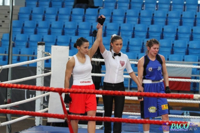 13. Mistrzostwa Polski Kobiet w Boksie - półfinał kat. 60 kg: Karolina Graczyk (Copacabana Konin) - Natalia Kowalska (Carbo Gliwice) KO-B 1. runda