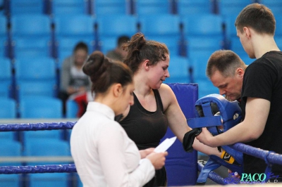 13. Mistrzostwa Polski Kobiet w Boksie - półfinał kat. 81 kg: Patrycja Woronowicz (Boxing Sokółka) - Anna Szpoton (Garda Karczew) 3:0